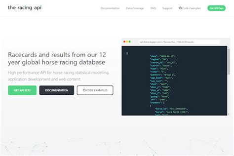 The Racing API.